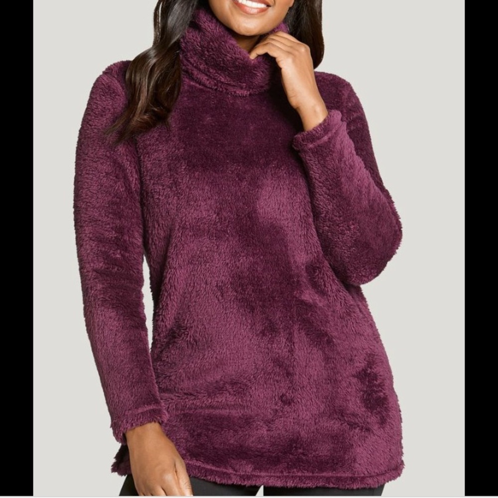 Like New! Jockey Plush Funnel Neck Tunic